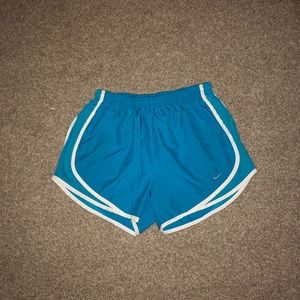 Nike blue running shorts